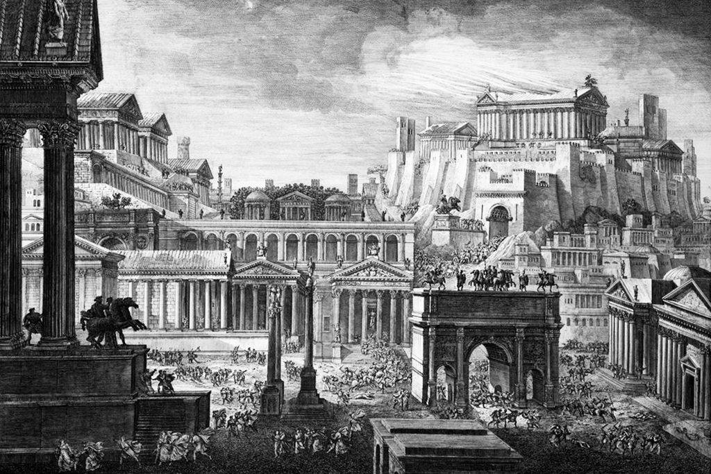 temple of giove capitolino in rome, sixth century b.c.